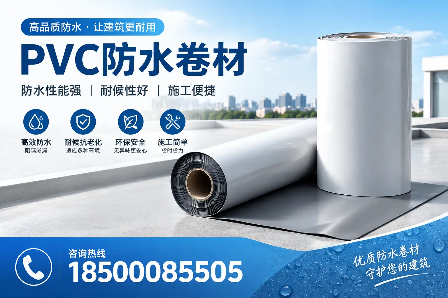 PVC防水卷材的维护保养秘籍，保障荆门客户的投资